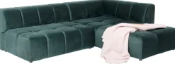 Narożnik Belami 265x210 Cm Ciemnozielony Prawy