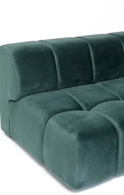 Narożnik Belami 265x210 Cm Ciemnozielony Prawy