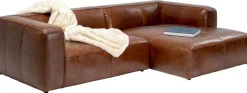 Narożnik Cubetto 270x170 Cm Brązowy Skóra Naturalna - Prawy