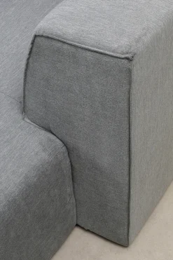 Narożnik Duży Modułowy Szary 357x182 Cm Prawy