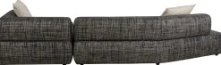Narożnik 2-elementowy Nowoczesny Czarno-biały 334x180 Cm