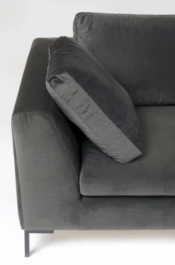 Narożnik Gianni Small Velvet 270x167 Cm Szary Prawy