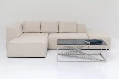 Narożnik Infinity Ottomane 306x182 Cm Kremowy Lewy