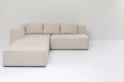 Narożnik Infinity Ottomane 306x182 Cm Kremowy Lewy