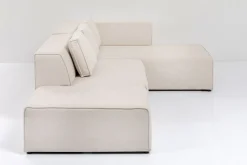 Narożnik Infinity Ottomane 306x182 Cm Kremowy Prawy