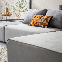 Narożnik Infinity Szary 302x182 Cm Prawostronny