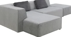 Narożnik Infinity Szary 302x182 Cm Lewostronny
