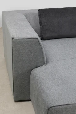 Narożnik Infinity Szary 302x182 Cm Lewostronny
