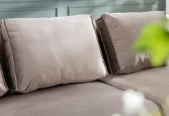 Narożnik Infinity Velvet 306x182 Cm Taupe Lewy