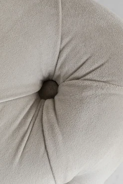 Narożnik Lewy Welurowy Pikowany Taupe Glamour 240x180 Cm Nogi Czarne