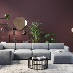 Narożnik Modułowy Lucca Living Landscape 1 328x175 Cm Szary Prawy
