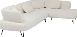 Narożnik Peppo 286x196 Cm Biały Prawy