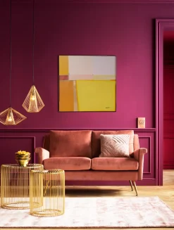 Obraz Abstrakcyjne Kształty żółty 113x113 Cm