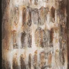 Obraz Abstrakcyjny Do Salonu Brązowy 90x120 Cm