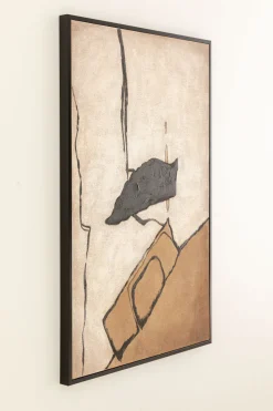 Obraz Abstrakcyjny Odcienie Brązu 80x120 Cm