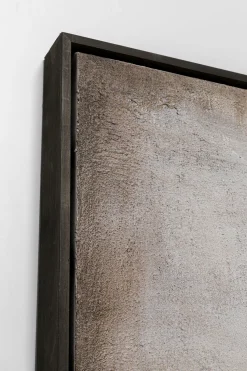 Obraz Abstrakcyjny Ręcznie Malowany żółty 90x120 Cm