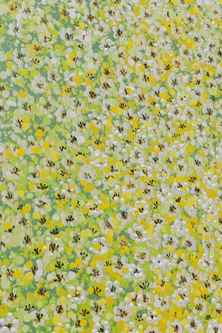 Obraz łódź I Białe Kwiaty 80x100 Cm Zielone Tło