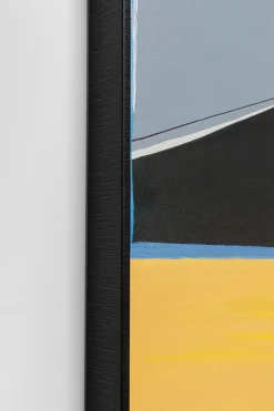 Obraz Do Salonu Abstrakcyjny Pomarańczowy 73x143 Cm