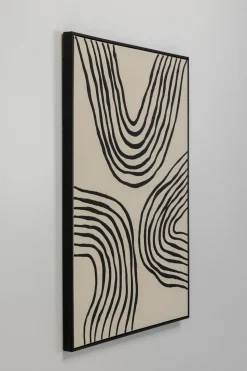 Obraz Do Salonu Artystyczne Wzory Czarne 73x113 Cm
