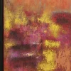 Obraz Do Salonu Duży Ręcznie Malowany Odcienie Czerwieni 125x215 Cm