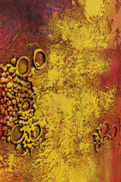 Obraz Do Salonu Duży Ręcznie Malowany Odcienie Czerwieni 125x215 Cm