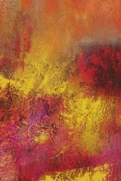 Obraz Do Salonu Duży Ręcznie Malowany Odcienie Czerwieni 125x215 Cm