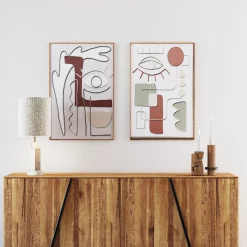 Obraz Do Salonu Oko Z Kolorowymi Wzorami 60x90 Cm