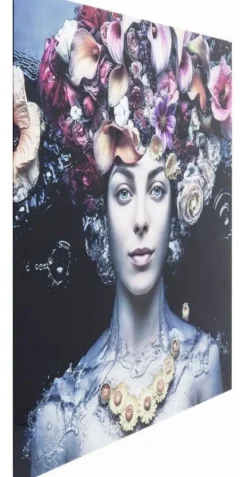 Obraz Flower Art Lady 80x80 Cm Kolorowy