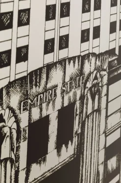 Obraz Front Lustrzany Empire State Building 77x130 Cm