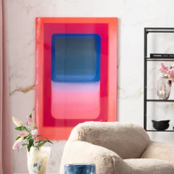 Obraz Kolorowy Geometryczny Płótno Bawełniane 100x150 Cm
