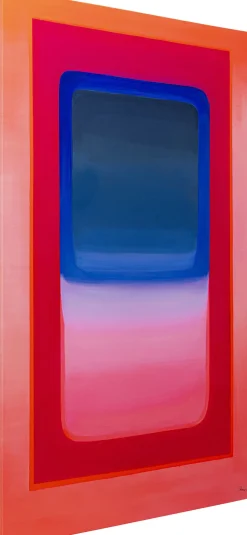 Obraz Kolorowy Geometryczny Płótno Bawełniane 100x150 Cm