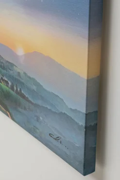 Obraz Kolorowy Latający Słoń I Kwiaty 120x160 Cm