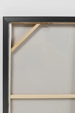 Obraz Kolorowy Motyw Abstrakcyjny Rama Czarna 100x100 Cm