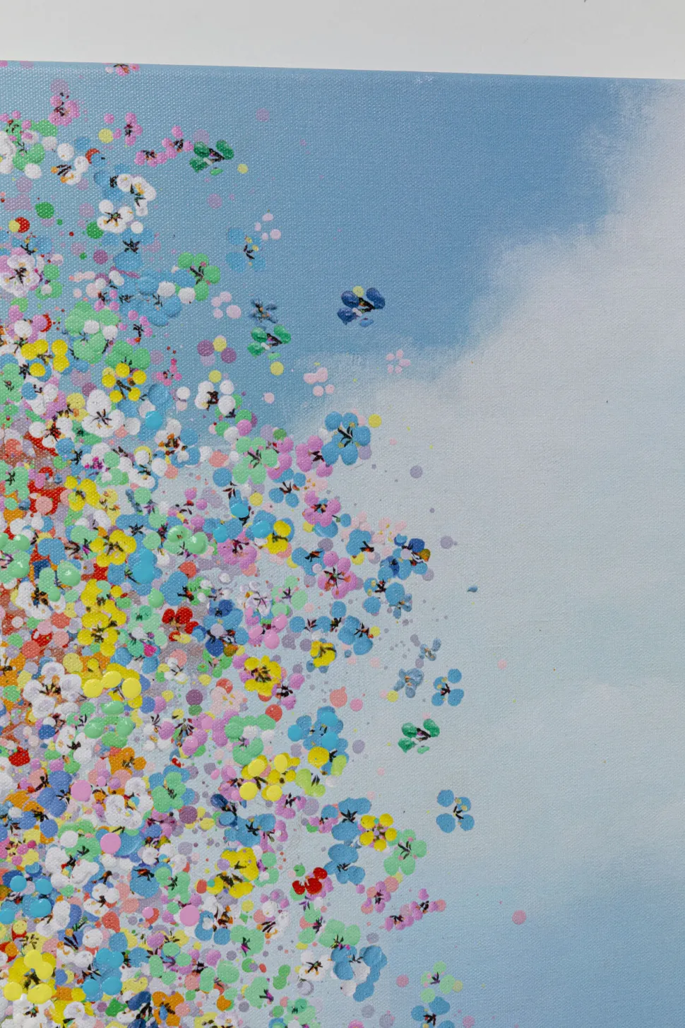 Obraz Kolorowy Słoń I Kwiaty 120x160 Cm
