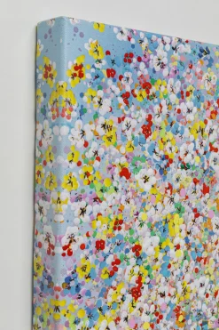 Obraz Kolorowy Słoń I Kwiaty 120x160 Cm