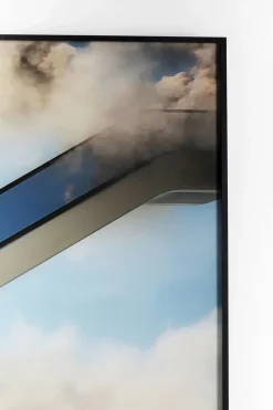 Obraz Kolorowy Słoń W Chmurach Rama Czarna Z Aluminium 150x100 Cm