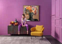 Obraz Kwadratowy Kolorowy Rama Czarna Z Aluminium 120x120 Cm
