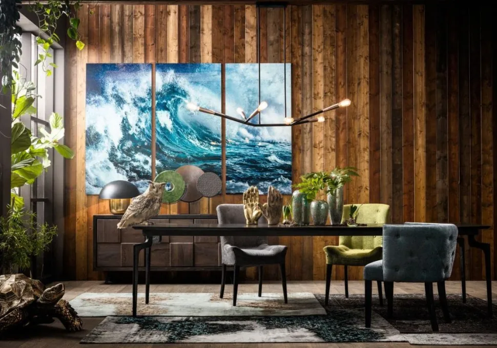 Obraz Triptychon Wave 240x160 Cm