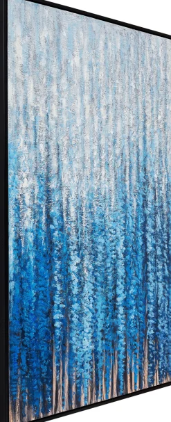 Obraz W Czarnej Ramie Zaśnieżony Las 120x180 Cm