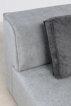 Otoman Infinity Chenille 182x117 Cm Szary Prawy