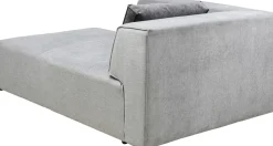Otoman Infinity Chenille 182x117 Cm Szary Lewy