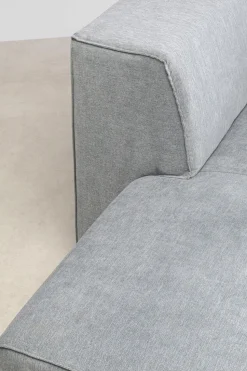 Otoman Infinity Chenille 182x117 Cm Szary Lewy