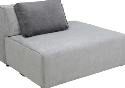 Otoman Infinity Chenille 120x100 Cm Szary