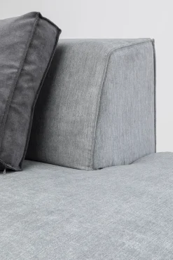 Otoman Infinity Chenille 120x100 Cm Szary