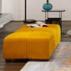 Podnóżek Belami Velvet 105x70 Cm Bursztynowy