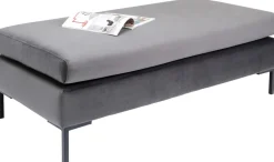 Podnóżek Gianni Velvet 130x62 Cm Ciemnoszary