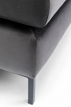 Podnóżek Gianni Velvet 130x62 Cm Ciemnoszary