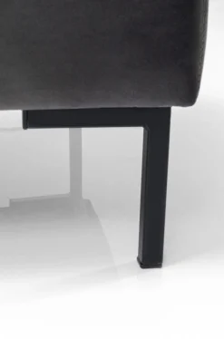 Podnóżek Gianni Velvet 130x62 Cm Ciemnoszary