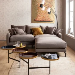 Podnóżek Lullaby 100x100 Cm Taupe