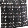Poduszka Dekoracyjna Czarna Wzór 3-kolorowy 45x45 Cm